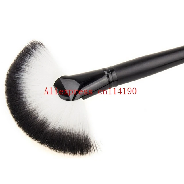 Wholesale 500pcs/lot Soft Makeup Large Fan Brush Blush Powder Foundation Make Up Tool big fan Cosmetics brushes