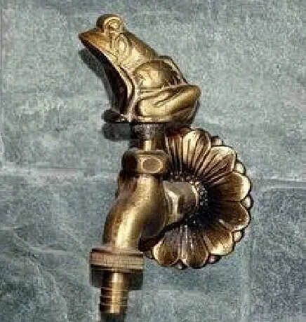 

Decorative outdoor faucet rural animal shape garden Bibcock with antique bronze Frog tap for washing mop