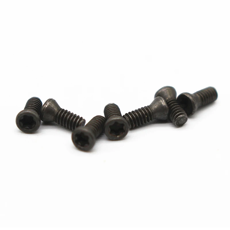 M2 5mm 6mm M2x5 M2x6 Plum Low Carbon Steel Flat Head Screws Replace Carbide Inserts CNC Accessories