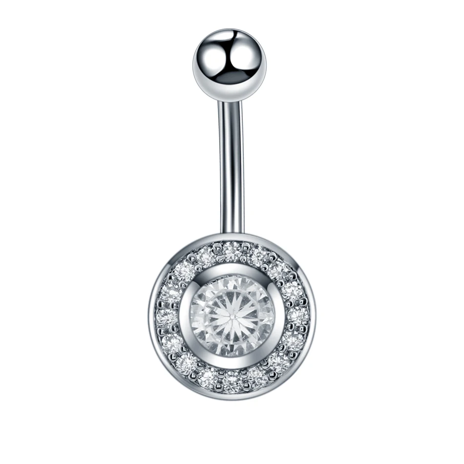 1PC ze stali nierdzewnej kryształ do pępka Piercing Gem Nombril Belly bary Sexy Ombligo Piercing dynda kolczyk Piercing biżuteria