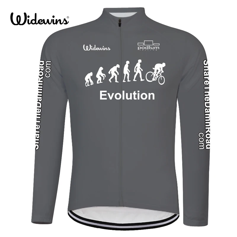 Evolution Quick Dry Cycling Jersey Long Sleeve Summer Spring Breathable Men's Shirt Bicycle Wear Racing Tops Long Clothing 8011