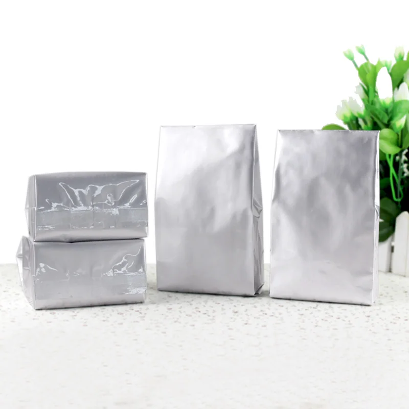 

Free Shipping DHL 9*22+5 700pcs Open Top Stand Up aluminum foil With Clear Window For Party Food Gift Packing Bellows Pocket