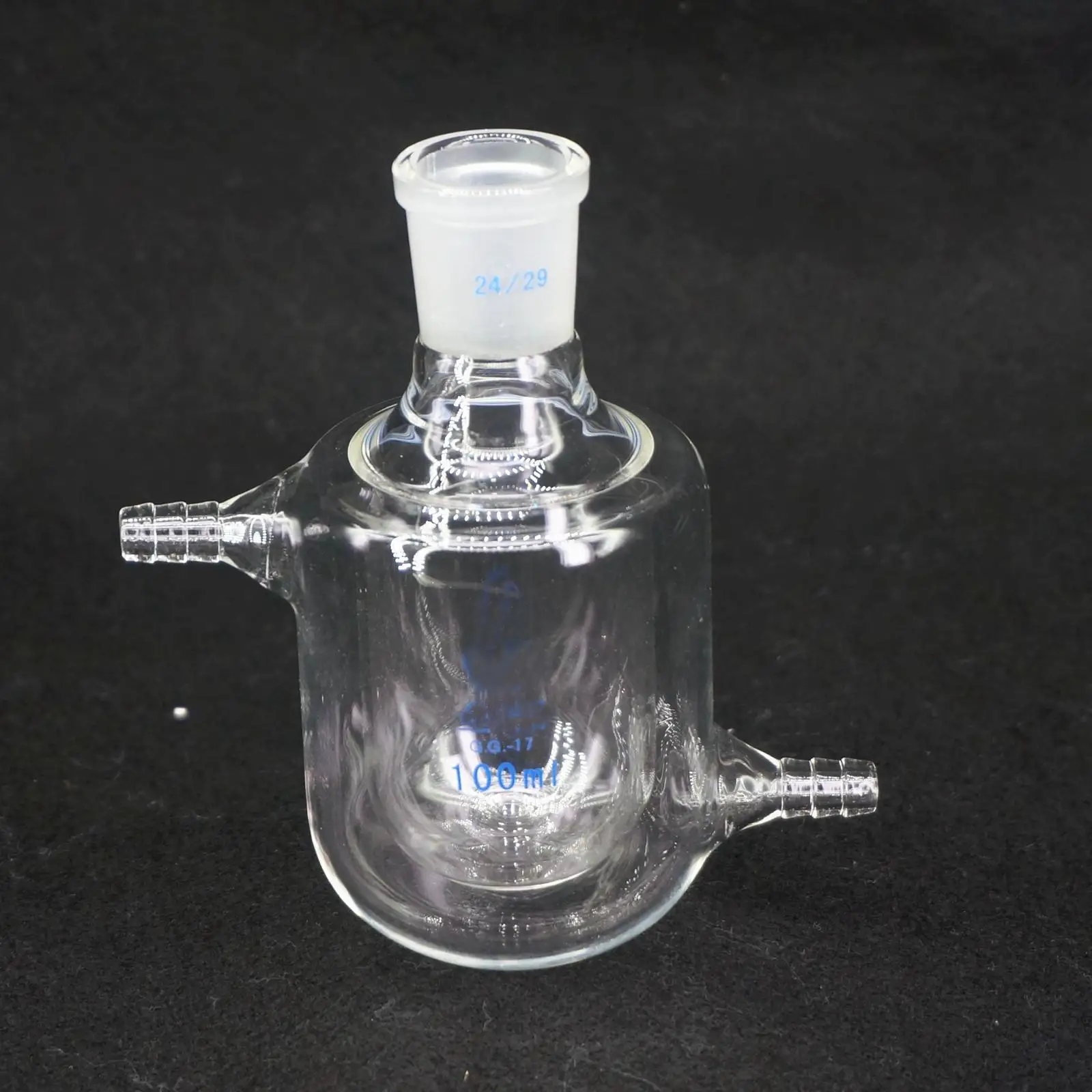 Capacity 25ml 50ml 100ml Borosilicate Glass 24/29 Joint  Jacketed 2 Layer Flask Reactor Bottle Flask lab kit tool Laboratory