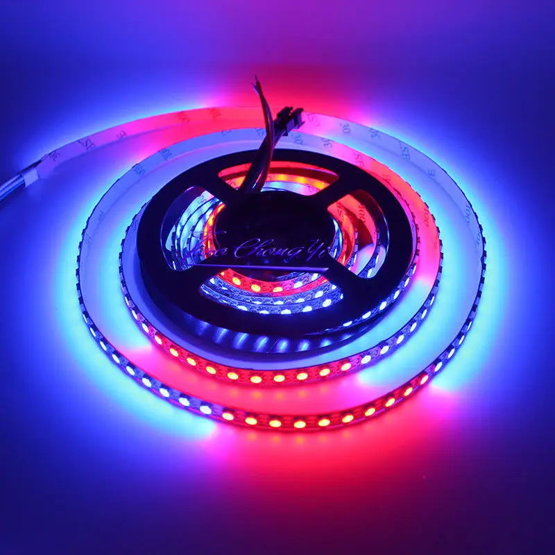 Imagem -03 - Leds mm Largura 5050 Leds mm com Smd Rgb Endereçável Led Pixel Strip Rgbw Rgbww 60led m Dc5v Sk6812 3535