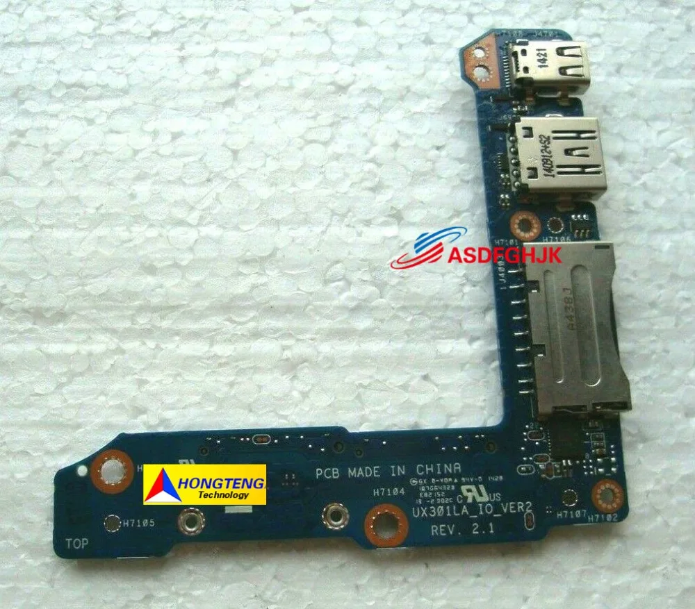 Original FOR ASUS UX301 UX301L UX301LA DUAL SSD I/O USB SD Reader Display Port Board Full TESED OK