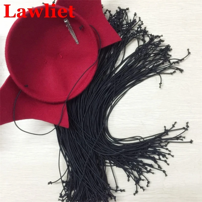 20pcs /lot Top quality Black professional Hat elastic rope all kinds of craft material rope String Rope B104