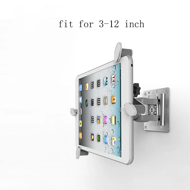 Tablet Wall Mount 3-12 inch Universal and Adjustable Wall Hanging Bracket Stand Holder for iPad 2018 Air 2 Pro 12.9