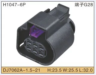 

6pin auto waterproof plug LSU 4.9 Wide Band Oxygen Sensor Connector for Cad 1 928 404 669 1928404669 4H0973713