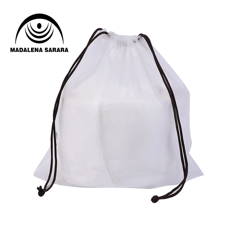 MADALENA SARARA Pouch Transparent Bag Jewelry Storage Case Plastic Bag With Cord Zipper Make Up Bath Organizer Travel Bag OEM