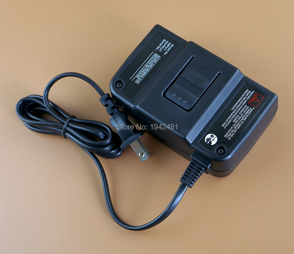 Adaptador de fuente de alimentación de CC, cargador de pared con enchufe europeo y estadounidense para consola N64, AC100-245V negro de alta calidad, 1 ud.