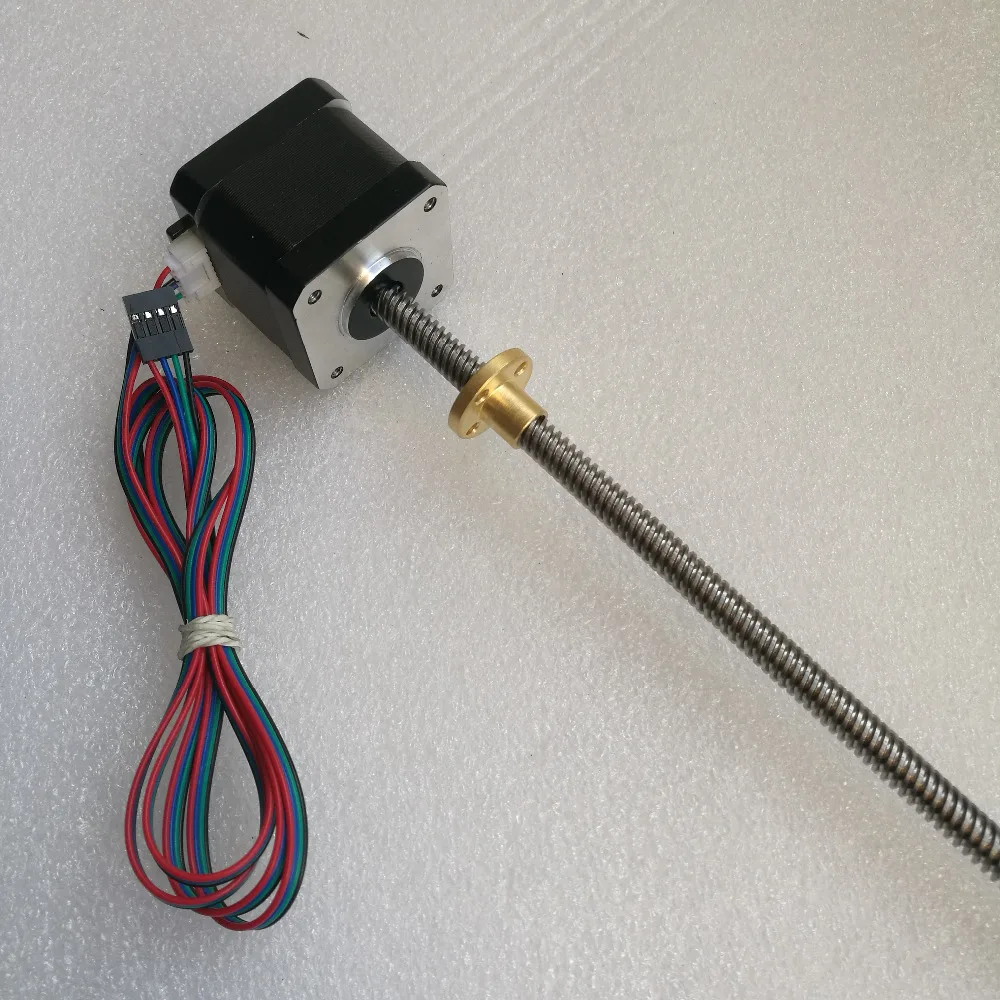 

nema 17 Screw stepper motor OK42ST38-1684AC-300ST88 with Copper nut lead 8mm for 3D printer Z axis long screw 300mm