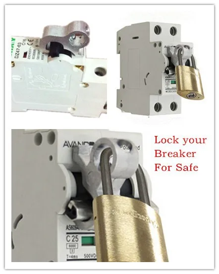 10pcs/lot MCB lockout lock dogs, MCB Toggle Lock ,toggle lock safety circuit breaker lock,  E-lock