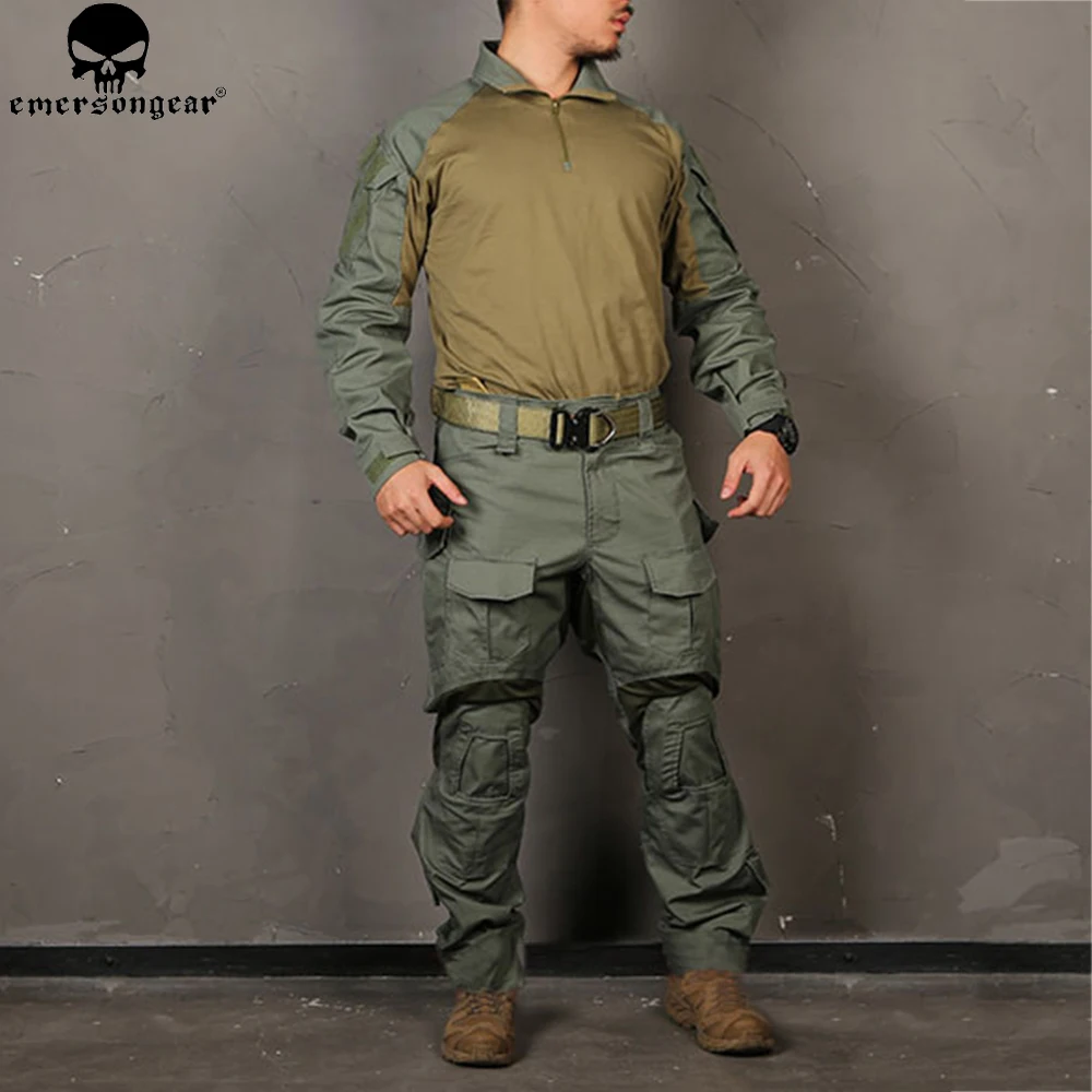 

Emersongear Tactical G3 Combat Uniform Sets Mens Shirt Pant Tops Duty Cargo Trousers Training Suits Hiking Hunting Paintball