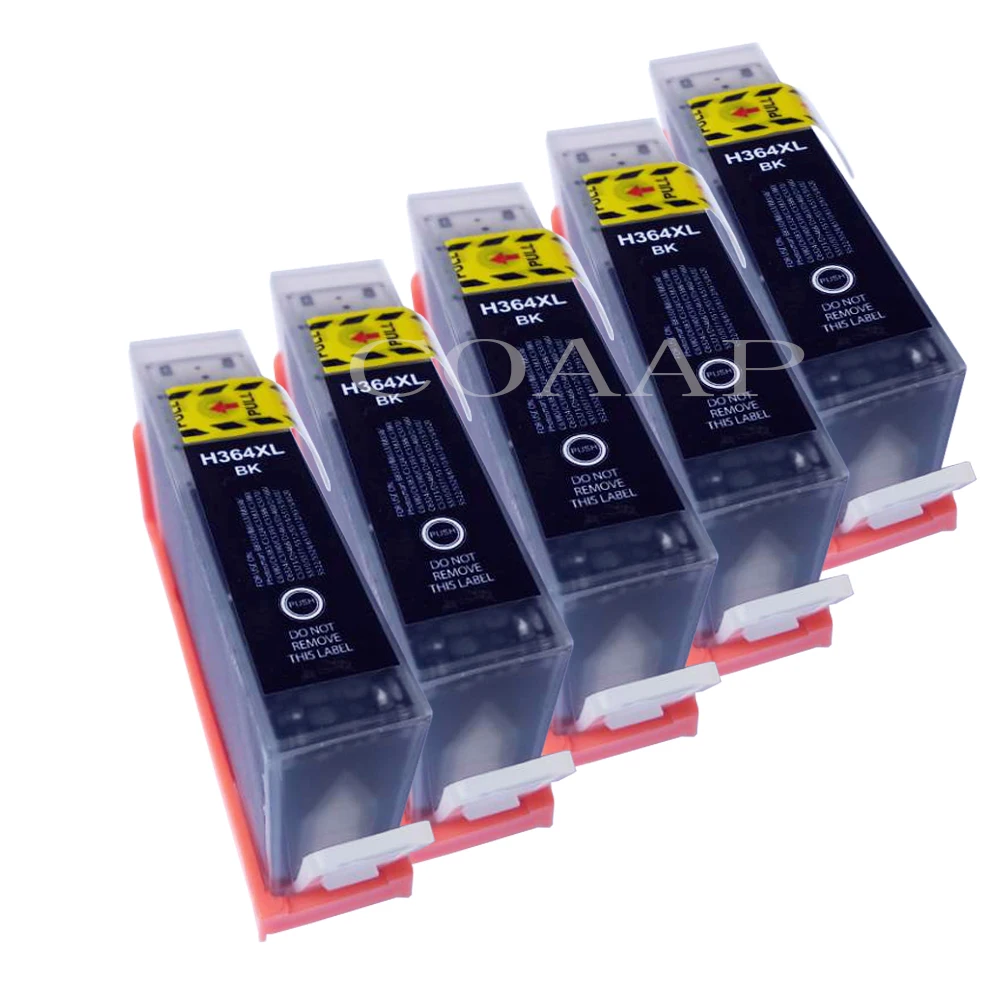 5x CN684EE Black Compatible Ink Cartridge For HP 364 XL Photosmart 5510 5520 Deskjet 3070A 3520 Officejet 4610 4620 4622 Printer