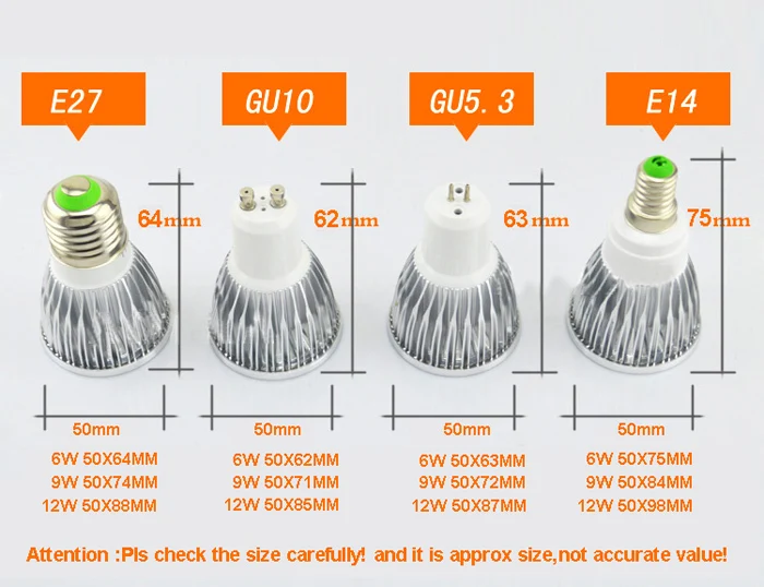 Super Bright GU10 Bulbs Light Dimmable Led Warm/White 85-265V 7W 10W 15W LED GU10 COB LED lamp light GU 10 led Spotlight