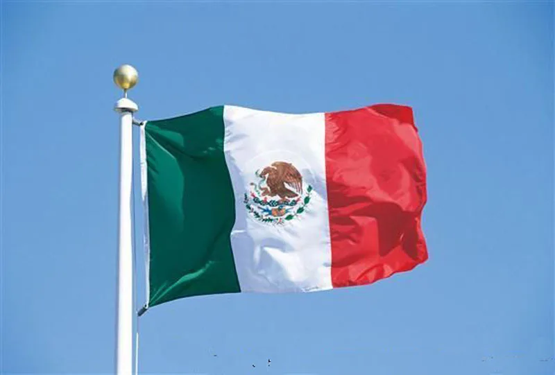 90*150cm/60*90cm/40*60cm/15*21cm 3x5 Feet Polyester Mexico Flag Mexican Country Indoor Outdoor Banner Pennant Home Decoration