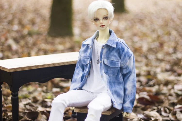 1/4 1/3 Skala BJD Jeansjacke Mantel für BJD/SD MSD SD13 Mädchen ID75 Onkel Puppenkleidung Nicht im Lieferumfang enthalten Puppe & anderes Zubehör E2384