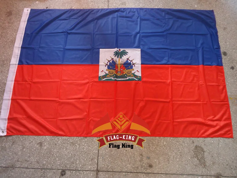 

haiti national flag,120g/m2 knitted polyster ,90*150CM,Windbreak, Anti-UV,Digital Printing,flag king