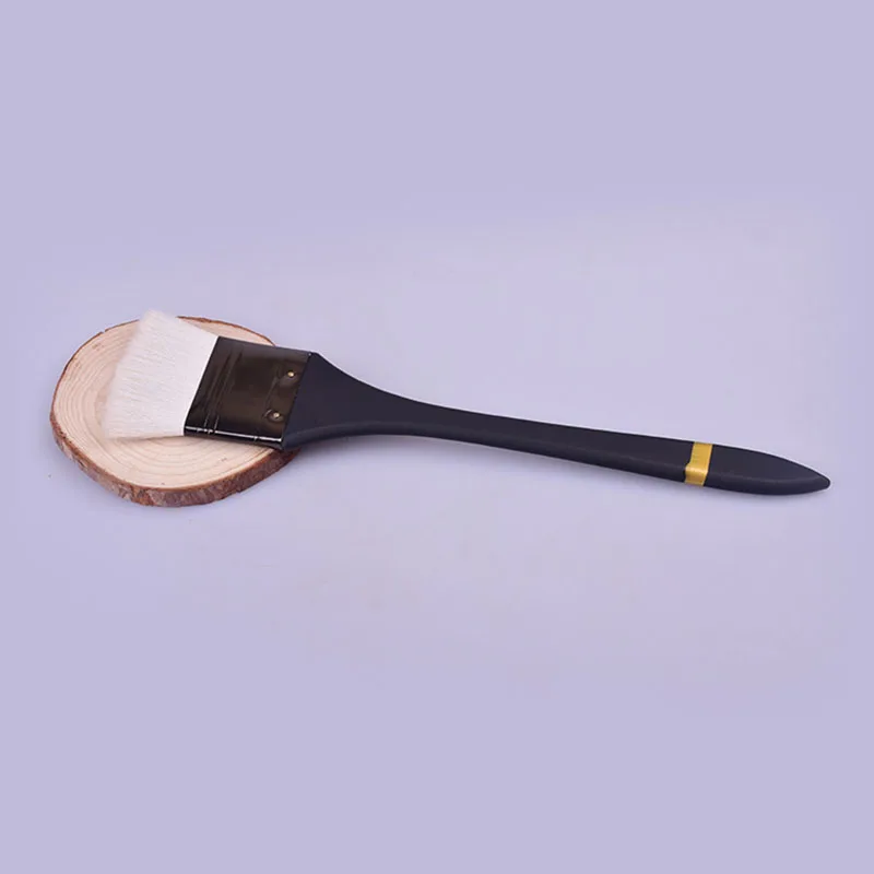 Ensemble de pinceaux à récurer pour peinture à l'huile, fournitures d'art, aquarelle, laine, facile à nettoyer, brosse de nettoyage en bois, 6 pièces