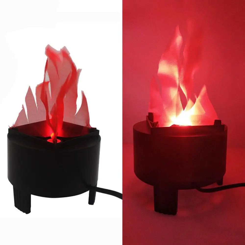 

LED Fake Flame Lamp Torch Light Fire Pot Bowl Christmas Halloween Prop Party Dec