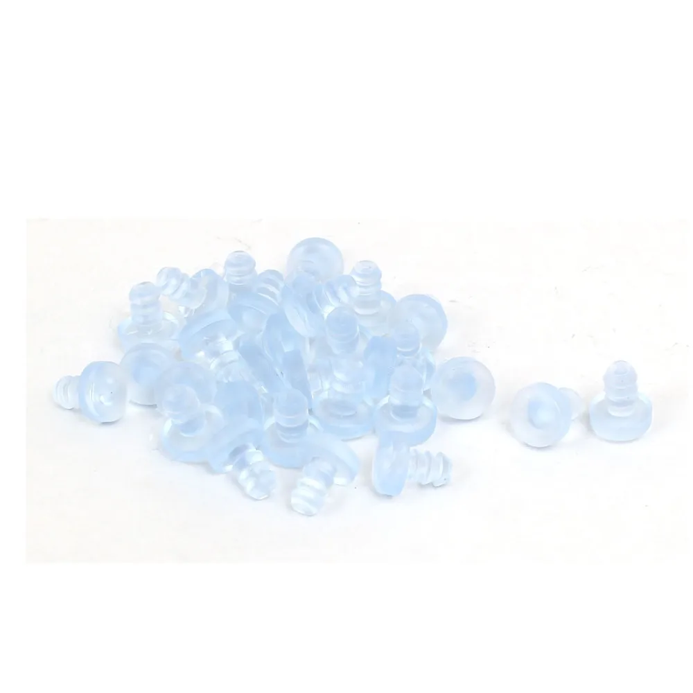 Uxcell 30pcs 5x8mm Rubber Anticollision Embedded Soft Stem Bumpers Screw Hole Plugs for Cabinet Doors and Drawers