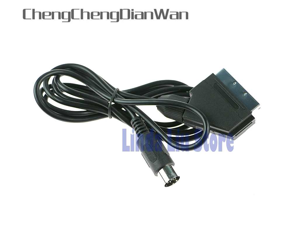 

ChengChengDianWan Good quality 6ft NTSC C-PIN RGB 1 MD Scart AV Cable Lead for Sega Genesis 1 Mega Drive MD1 Console 10pcs/lot