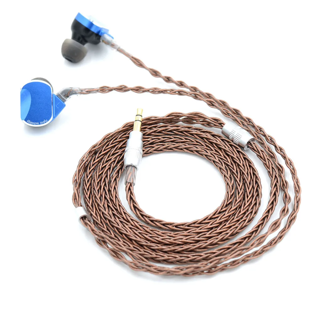 BQEYZ 8 Core Single Crystal Copper-plated Sliver Wire 0.78mm mmcx Upgarted Earphones Cable for TFZ CCA KZ LZ TIN HIFI