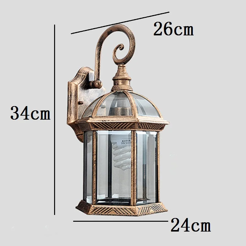 Outdoor Garden Vintage Pathway Bar Antique Sconce Aluminum Industrial Chandelier Lighting Indoor Led Lamp Wall Light Home