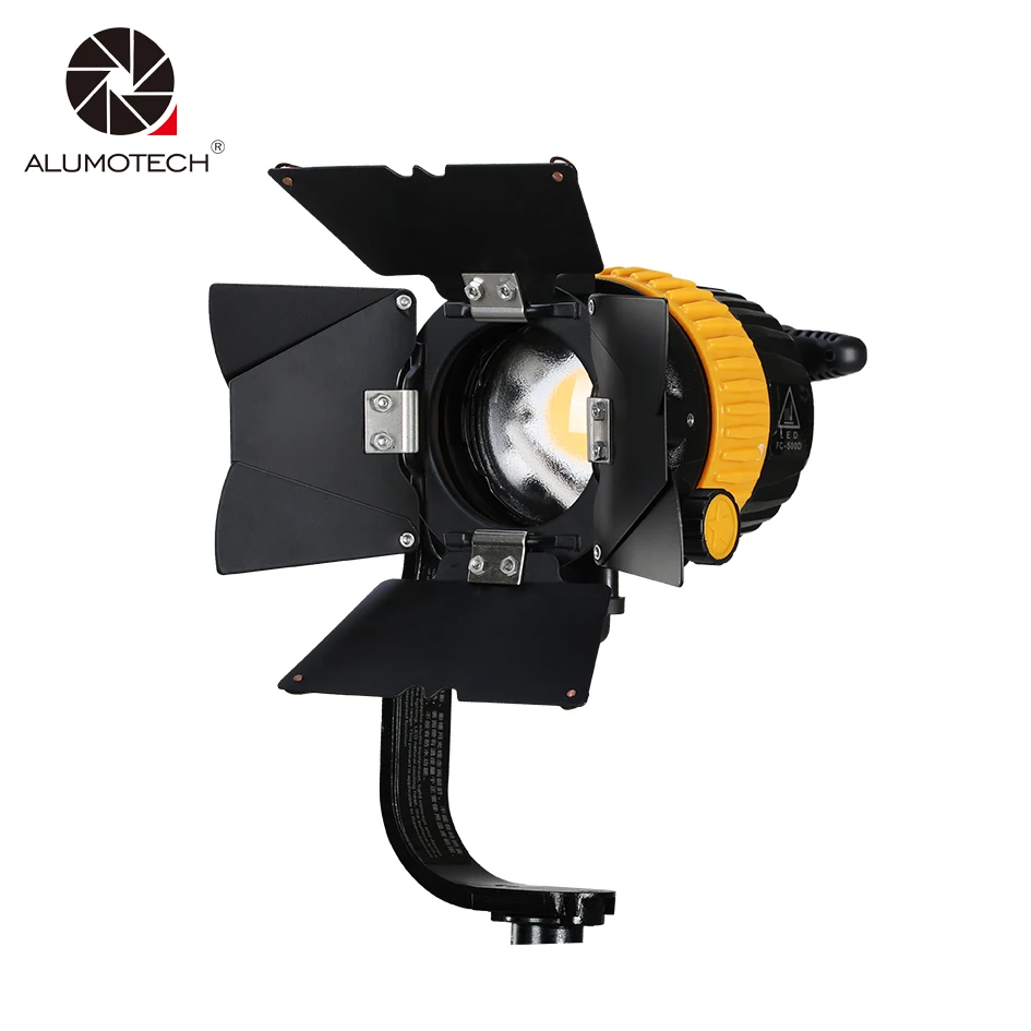 ALUMOTECH 50W LED High CRI 5500/3200K Portable Spotlight For Camera Video Photography Studio Support Continuous Lighting