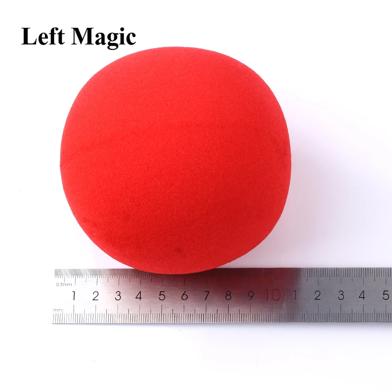 1 Pcs Big Red Magic Sponge Ball (10cm Diameter) Magic Tricks Soft Ball Excellent Elasticity Classic Ball Street Close Up Magic