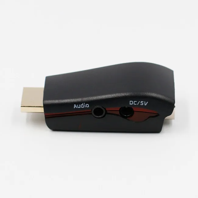 HDMI-compatible Male to VGA Converter Adapter with Audio Cable Support 1080P for HDTV XBOX PS3 PS4 Laptop TV Box PC Projector