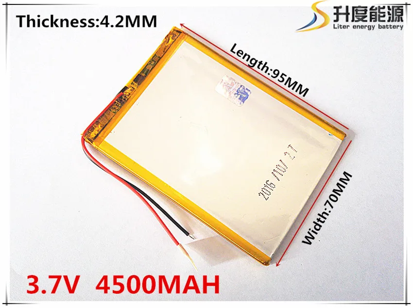 427095 Battery 4500mAH Li-ion Tablet pc battery For 7,8,9 inch tablet PC ICOO 3.7V Polymer lithiumion Battery With High Quality