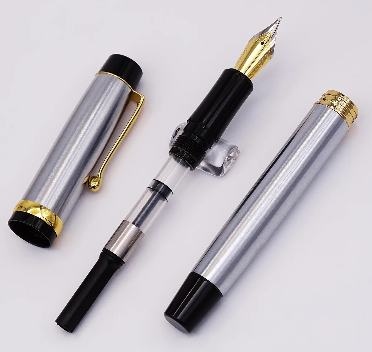 Jinhao – 15 stylos à encre de luxe, stylo à pointe moyenne 0.7mm, avec convertisseur en métal, pour le bureau, les affaires, la maison et l'école