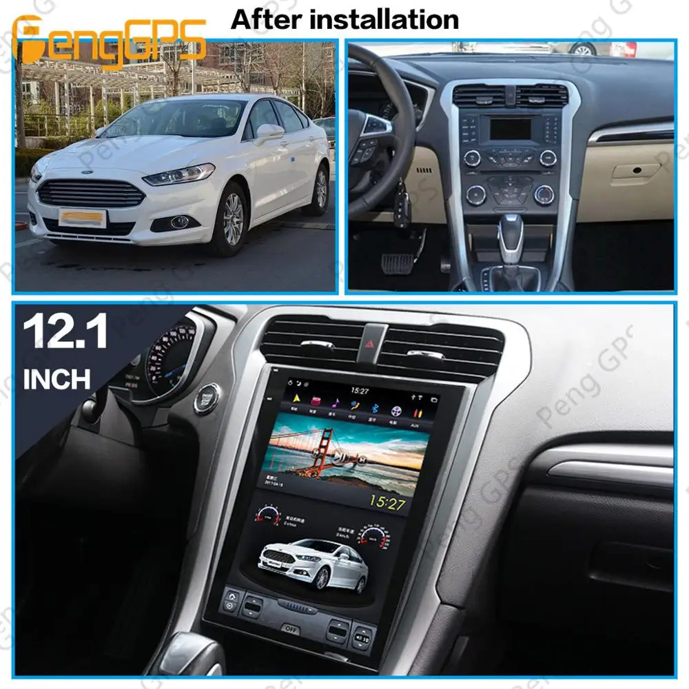 For Ford Fusion Mondeo Mk5 2013 - 2018 12.1'' Android 8.1 Px6 Car Multimedia Radio No Dvd Player Gps Navigation Head Unit