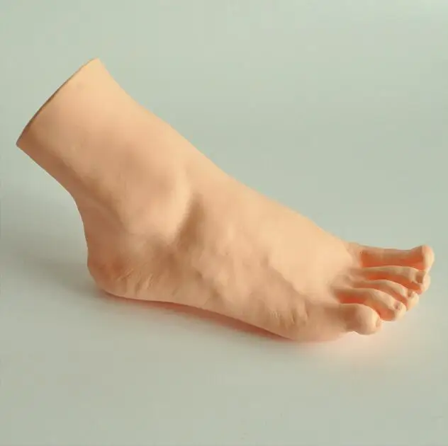 CAMMITEVER 21cm Yellow Left Foot Mannequin Hand Display Shoe Display For Women Socks Sox Showcase Wholesale