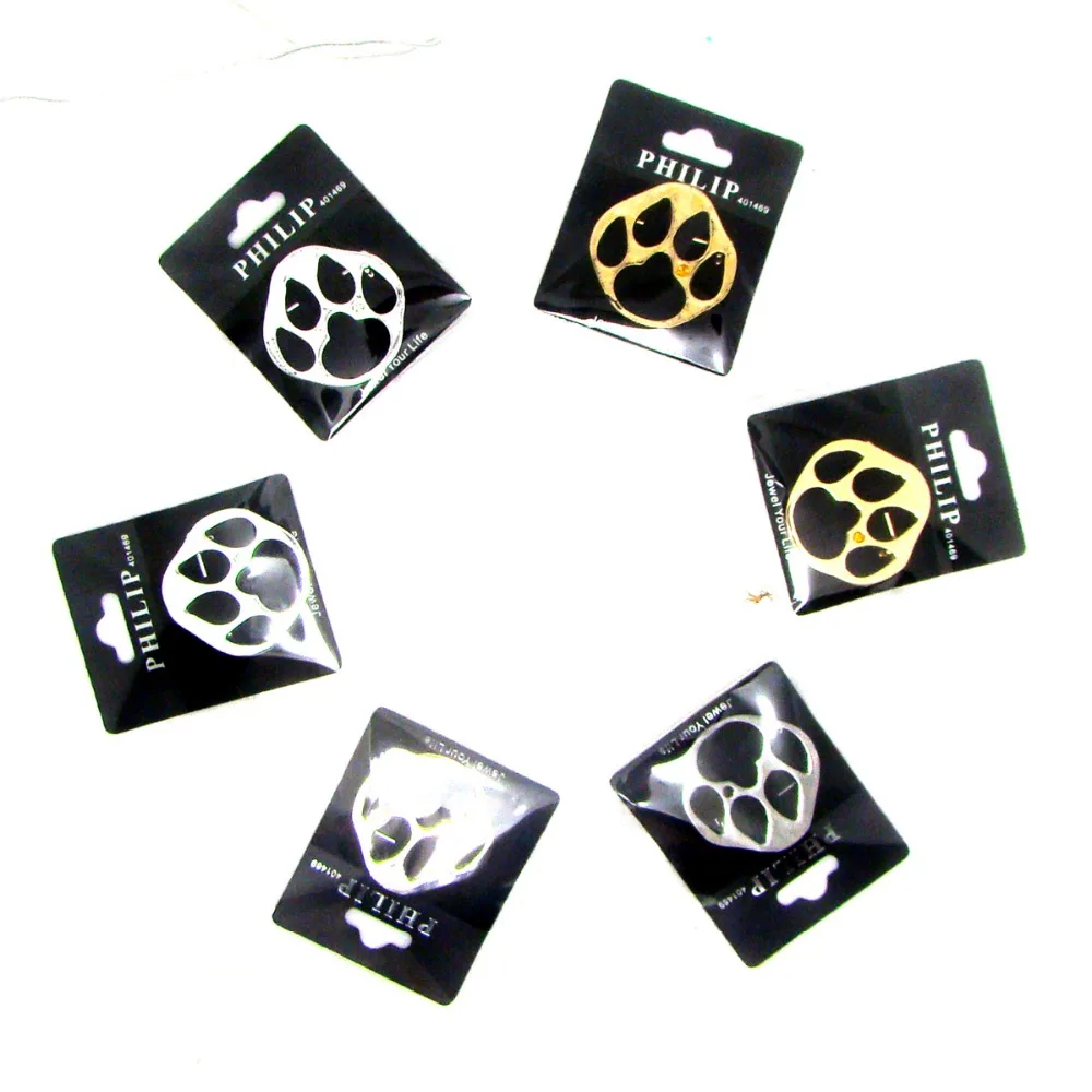 Crystal Paw Print Charm Sunglasses Holder Pin Badge Brooches Fashion Eyeglasses Holder Brooch Jewelry Ornament Accessories