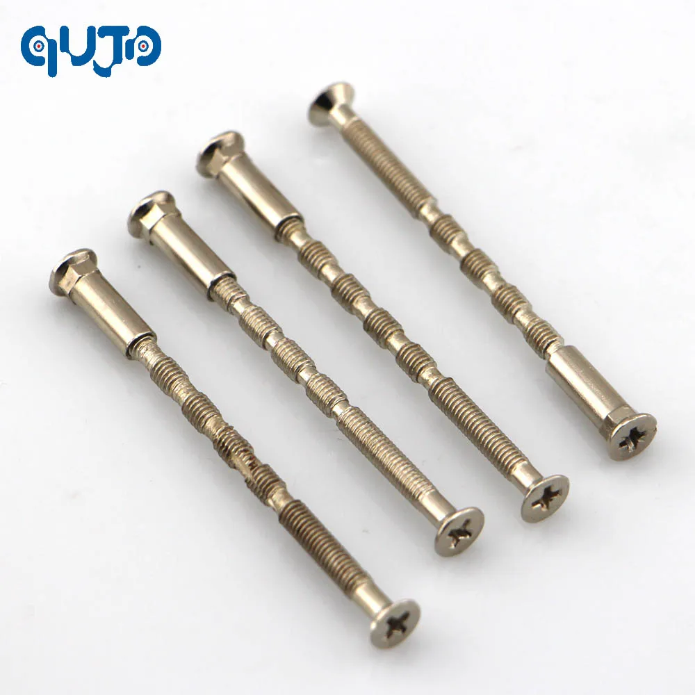 4-teiliges Türgriff-Zubehör, Hebelgriff-Schrauben, Befestigung, Schneidschlitz, Gelenkschraube für Griffe, Bambus-Schraubenbefestigung