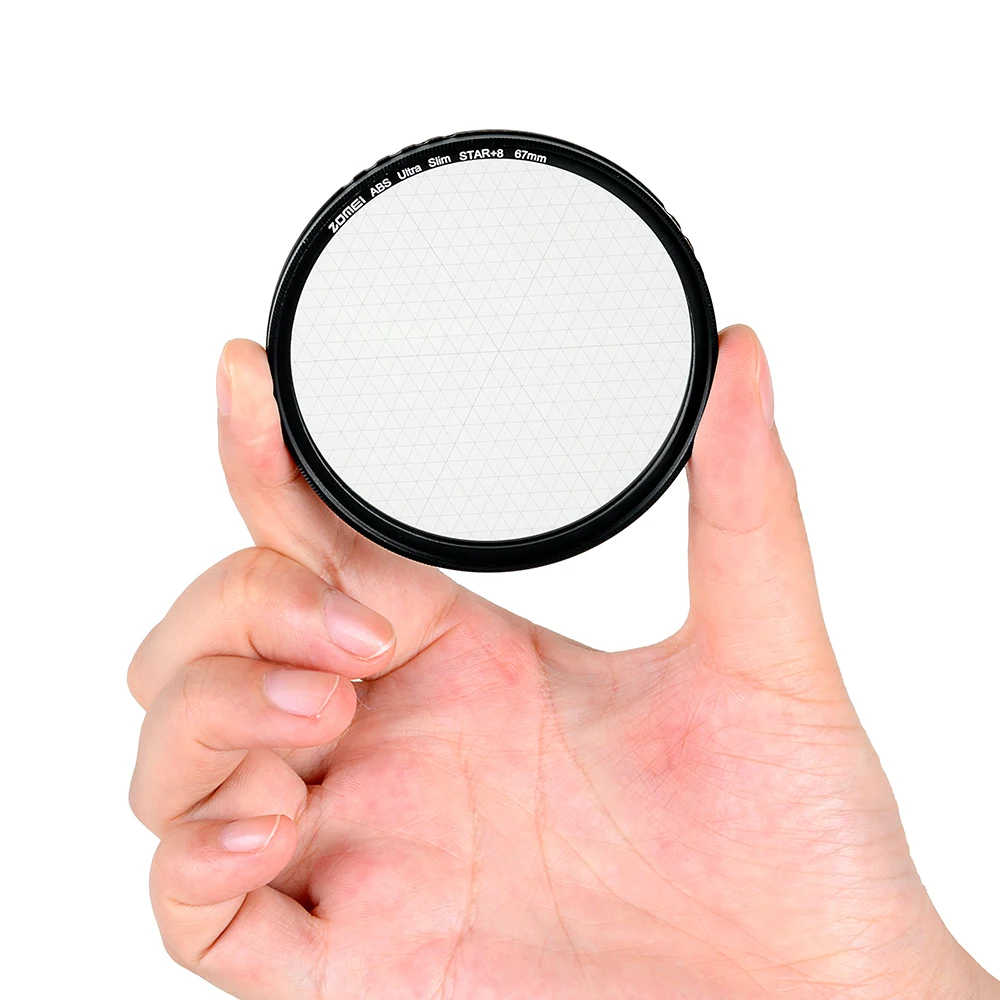 Zomei-Filtro ABS Fader Star Line, accesorio para cámara DSLR, 4, 6, 8, 52, 58, 67, 72, 77, 82mm, para Canon, Nikon, Sony