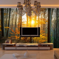 beibehang papel de parede Free Shipping stereo 3d wallpaper photographic mural wallpaper Woods Nature wallpapers mural