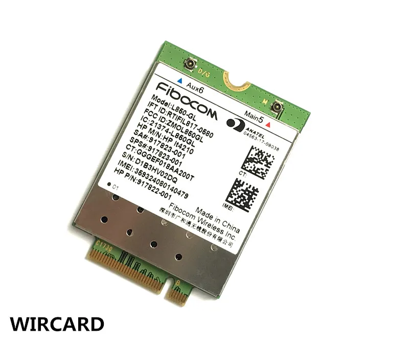 L850-GL LT4210 FDD-LTE, Tarjeta 4G, Módulo 4G, SPS #917823-001 para Notebook 430 440 450 G5