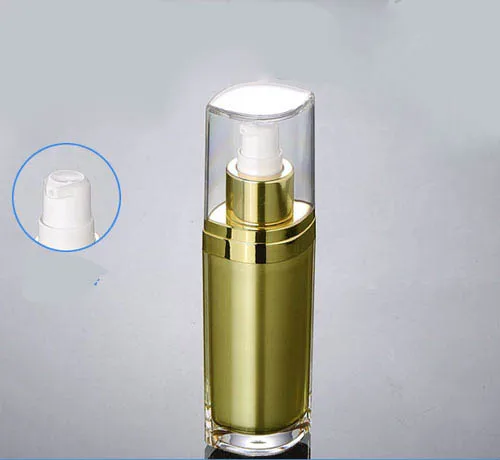 

NEW 120ML GOLD acrylic eye shape pump lotion bottle, cosmetic container press pump bottle, 30 ml plastic Cosmetic Packaging