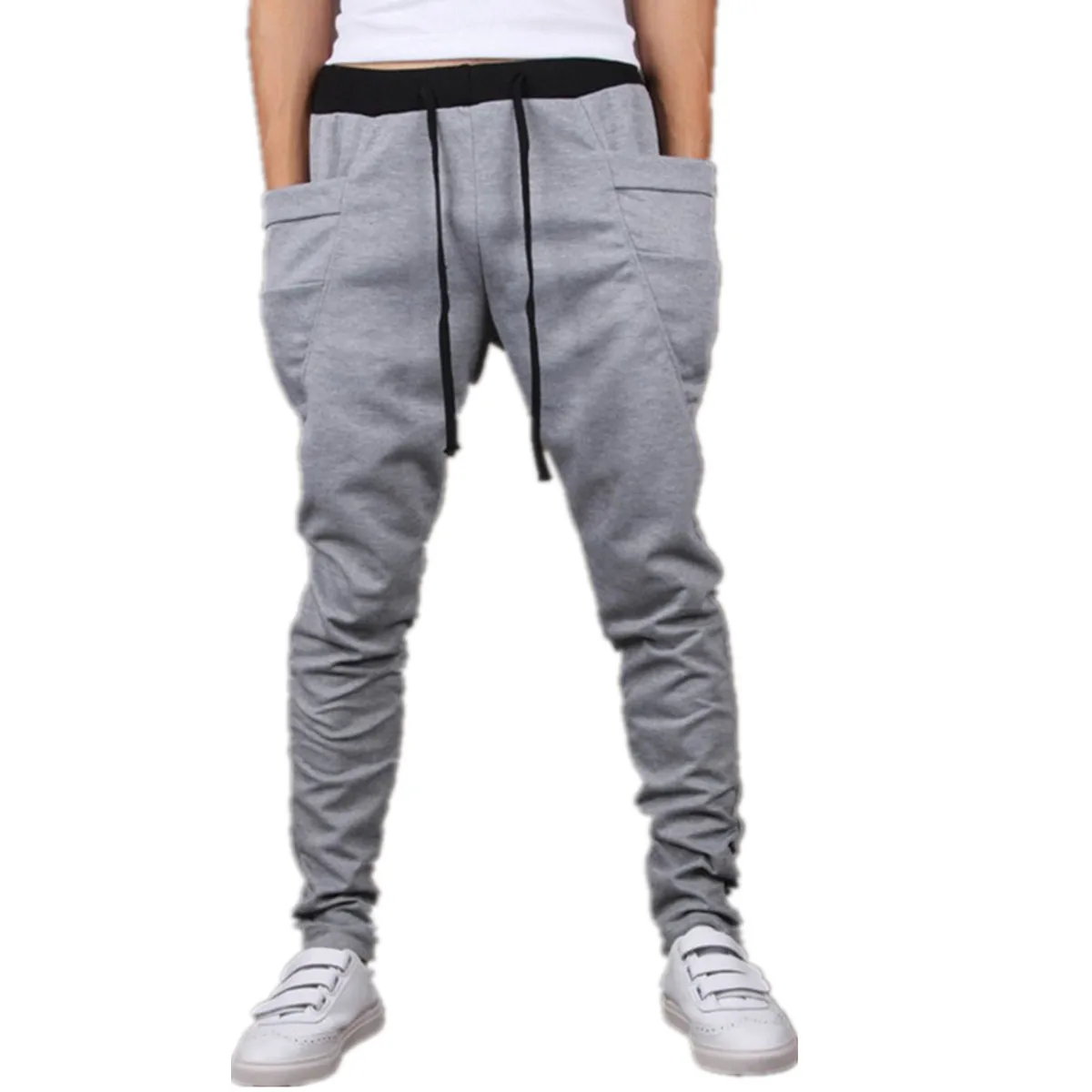 Men Joggers  2024 Big Pocket Hip Hop Trousers Men's Harem Pencil Pants Men's Jogger pants Sweatpants Men