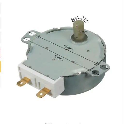 AC 220V-240V 4W 50Hz CW/CCW Microwave Turntable Turn Table Synchronous Motor TYJ50-8A7 D Shaft 4 RPM