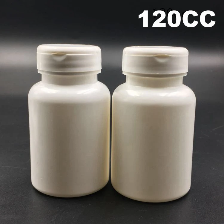 

100pcs 120CC White Color HDPE Flip Medicine Bottles,Capsules/Pills/Powder/Vitamin Plastic Bottles--White Color Flip Caps 120ml