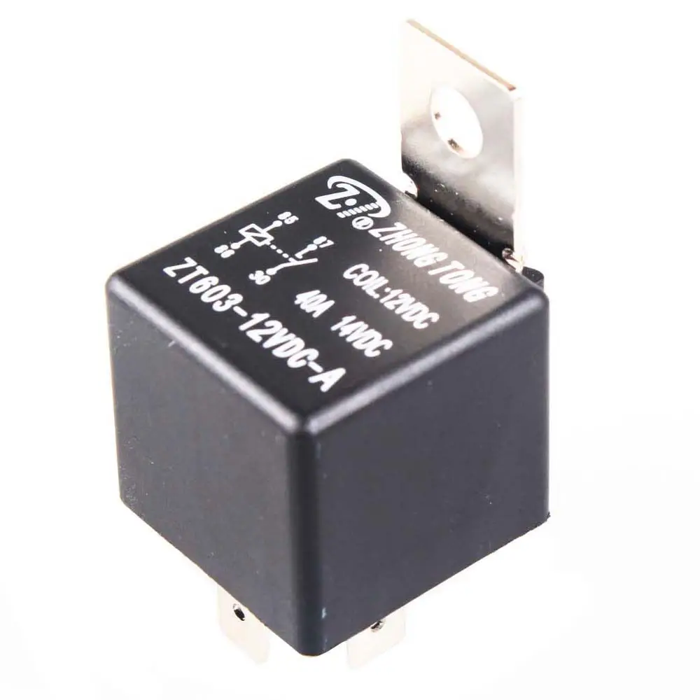 EE support  5Pcs Iron Duty Car Truck Automotive 12V 40A 40 AMP SPST Relay 4 Pin 4P Auto Relays Car Styling