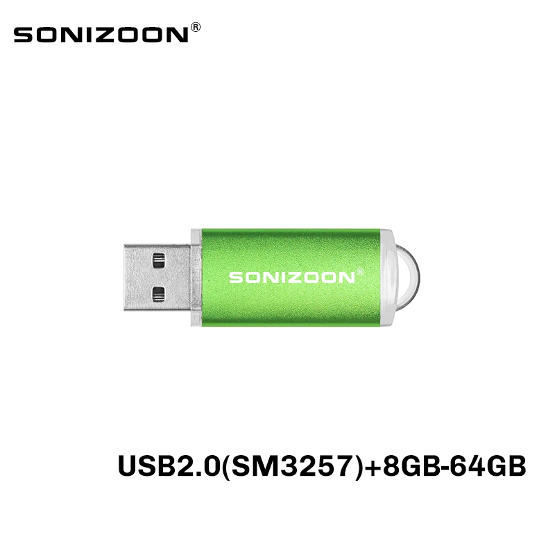 Sonizoon-pen drive mlc816 gb 32gb 64gb customizado usb2.0, memória flash drive mlc816 gb 32gb 64gb estável de alta velocidade