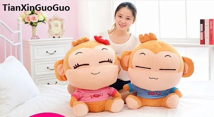 100% new plush toy large 70cm yoci monkeys doll soft throw pillow birthday gift b0650