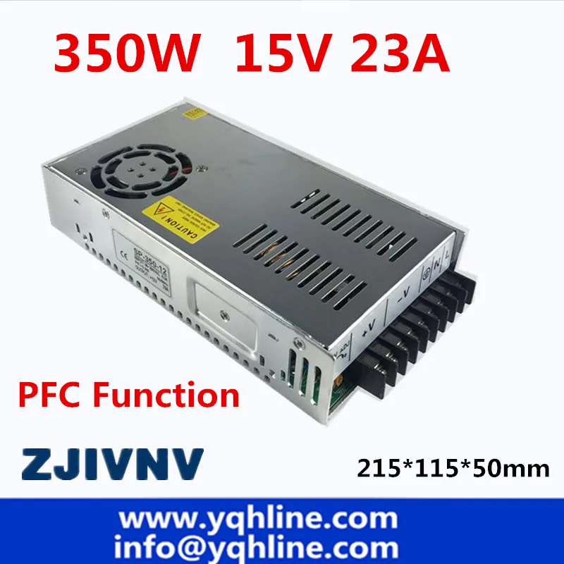 PFC function 350w switching power supply 15v 23a led driver source switching power supply AC-DC SMPS