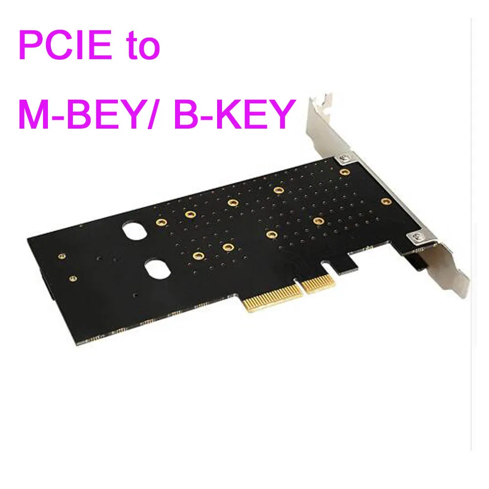 

Двойной адаптер M.2 Pcie NVMe SSD с PCI-E на M Key B Key SATA 3,0 Riser Expansion Card Controller интерфейс Поддержка Windows XP/7/8/10