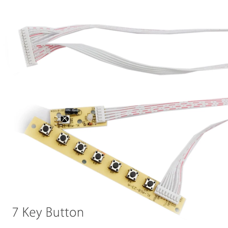 Universal 7 keys keyboard plate LCD TV accordance keypad with IR FOR v59 v29 v56 3463A 3663 SKR.03 8503.03 QT526C Environmental